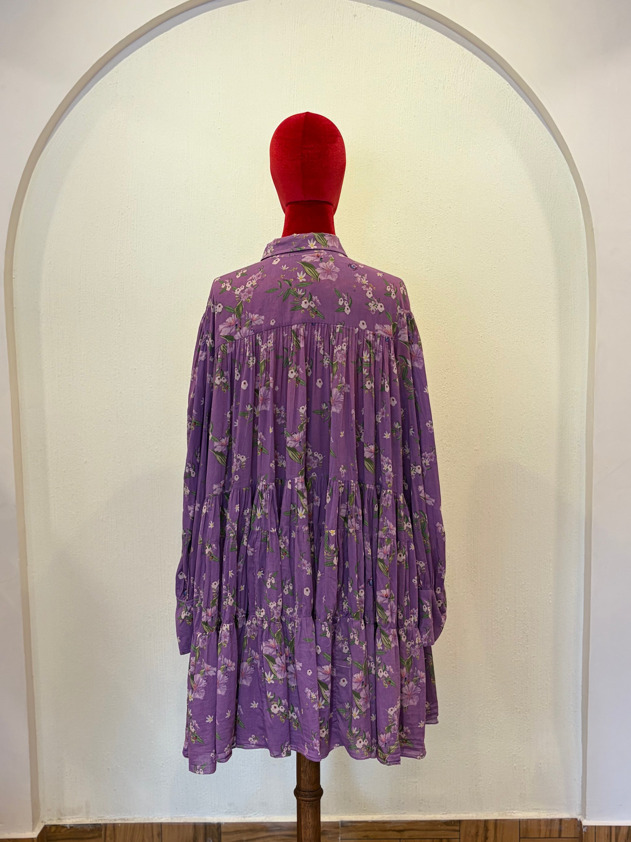 Mull Lavender Short Dress
