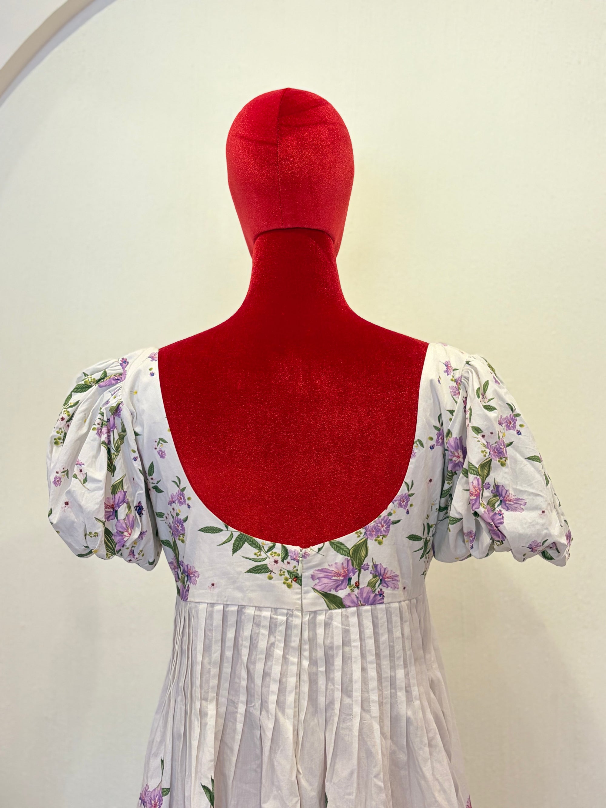 Pleated Bright Bloom Dress