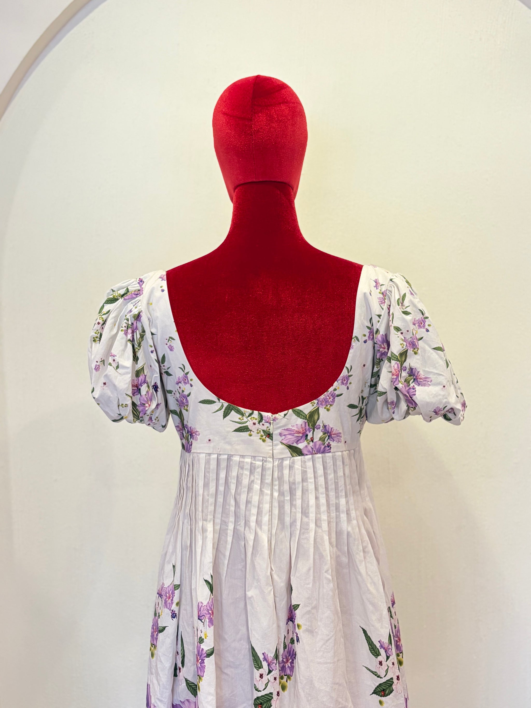 Pleated Bright Bloom Dress
