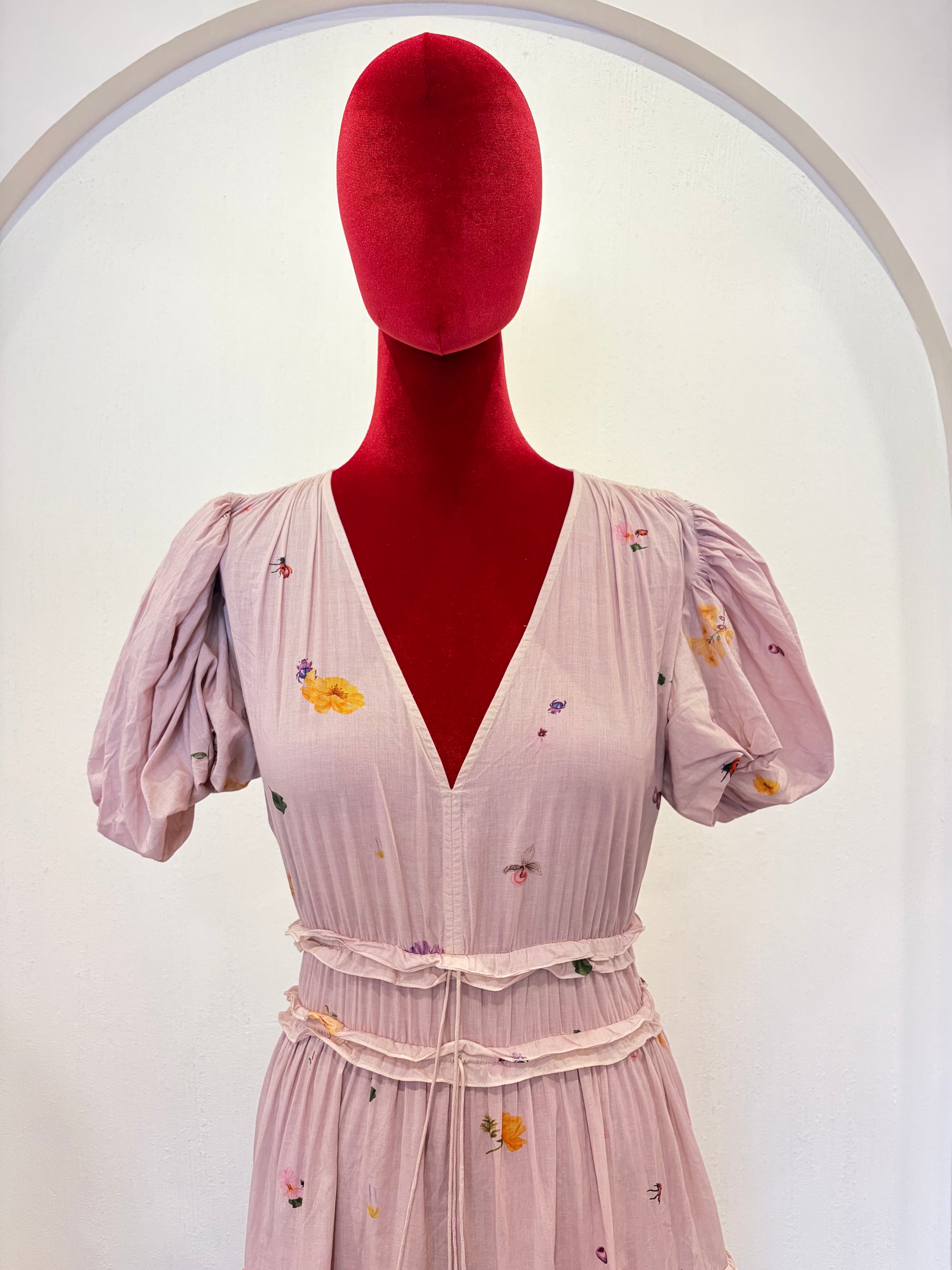 Cotton Mull Gathered Dress