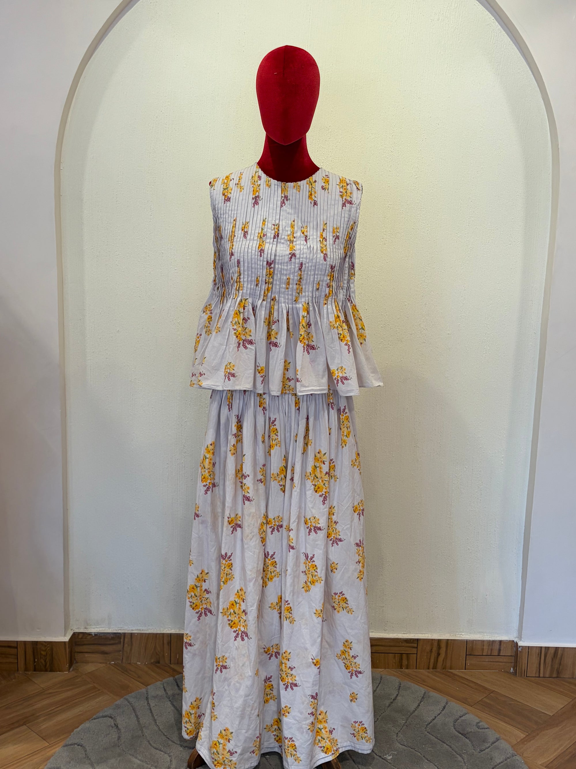 Bright Pleated Cord Set