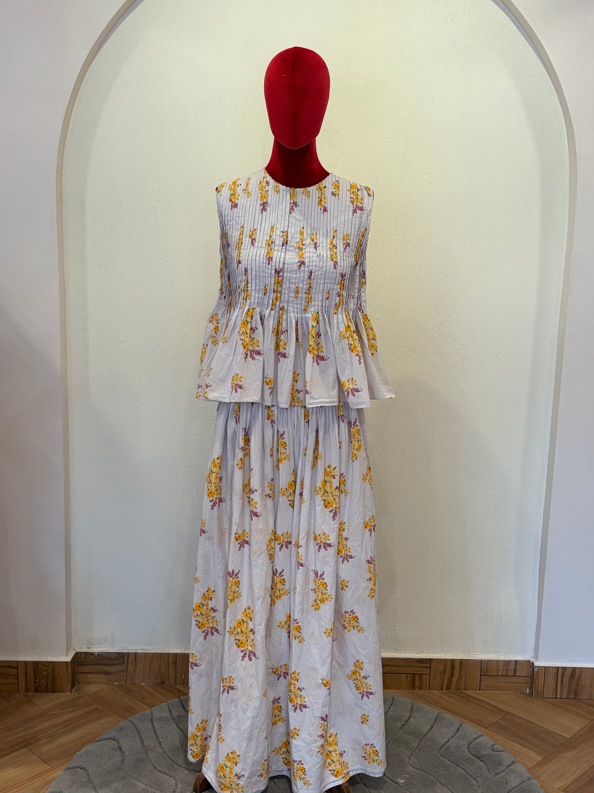 Bright Pleated Cord Set