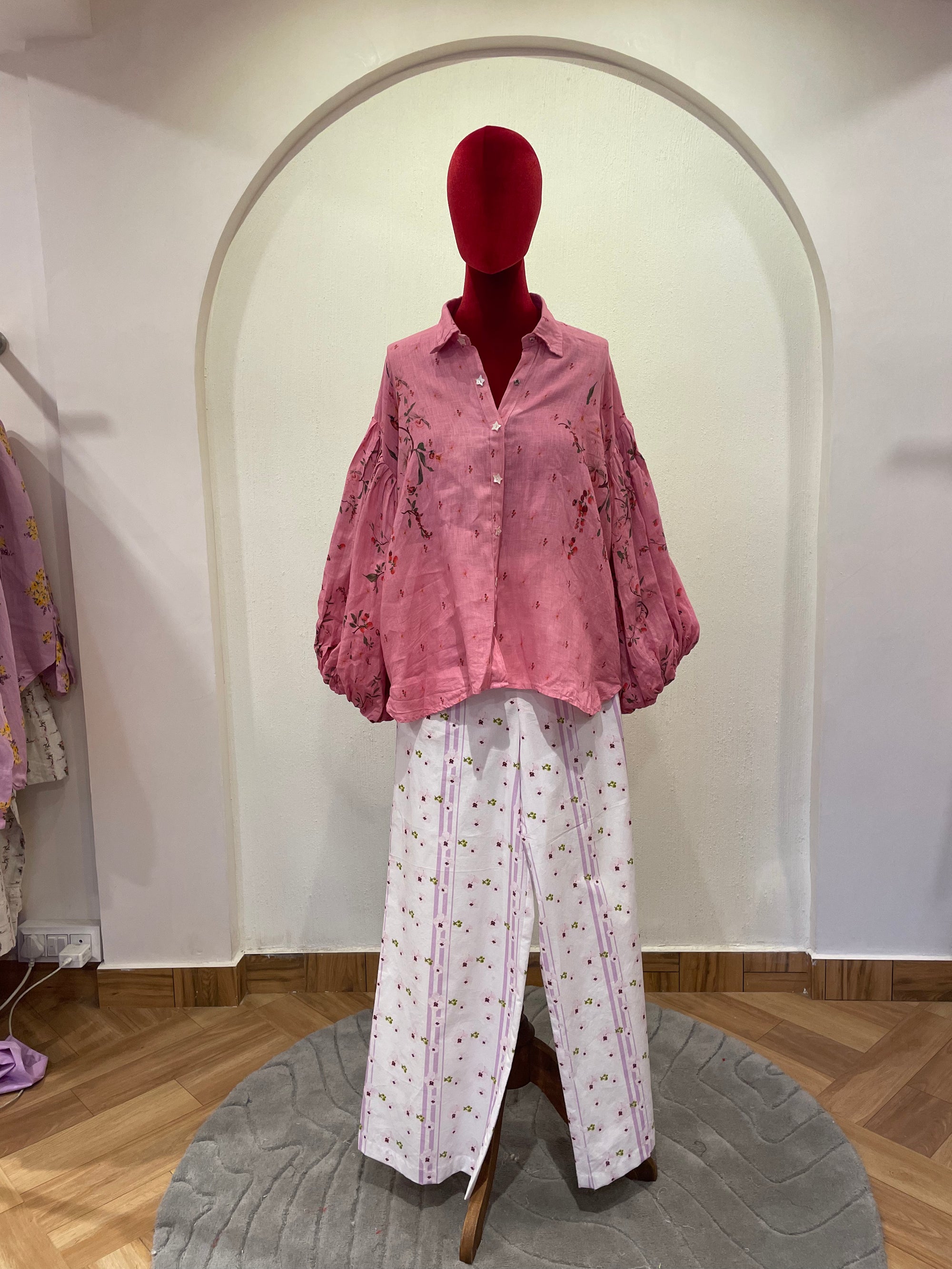 Baloon Sleeve Linen Set