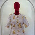 Poplin Yellow bloom Kurta set