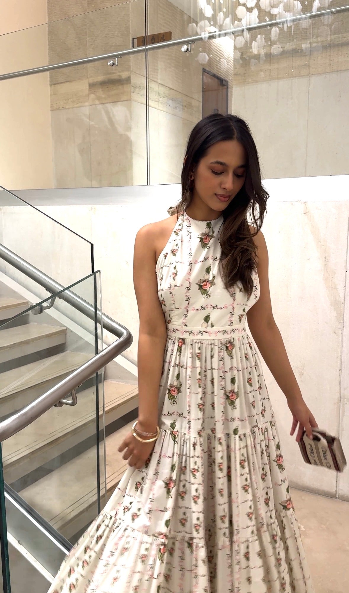 Orchid Bloom Midi Dress