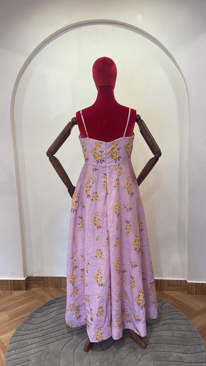 Panelled Slip Linen Dress