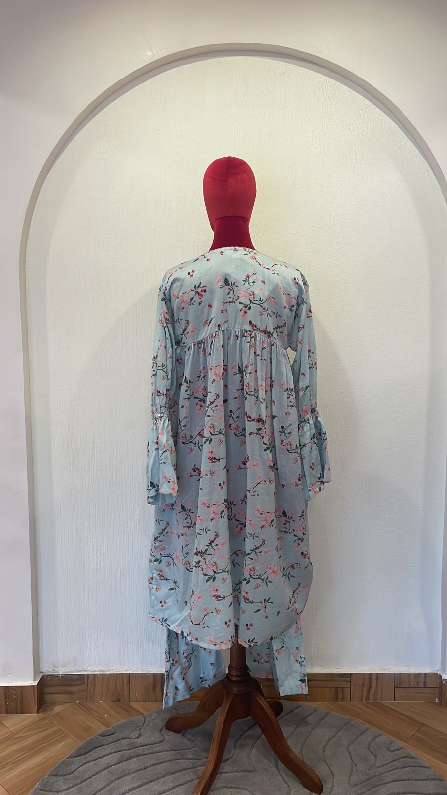 Chanderi Gathered Tunic Set