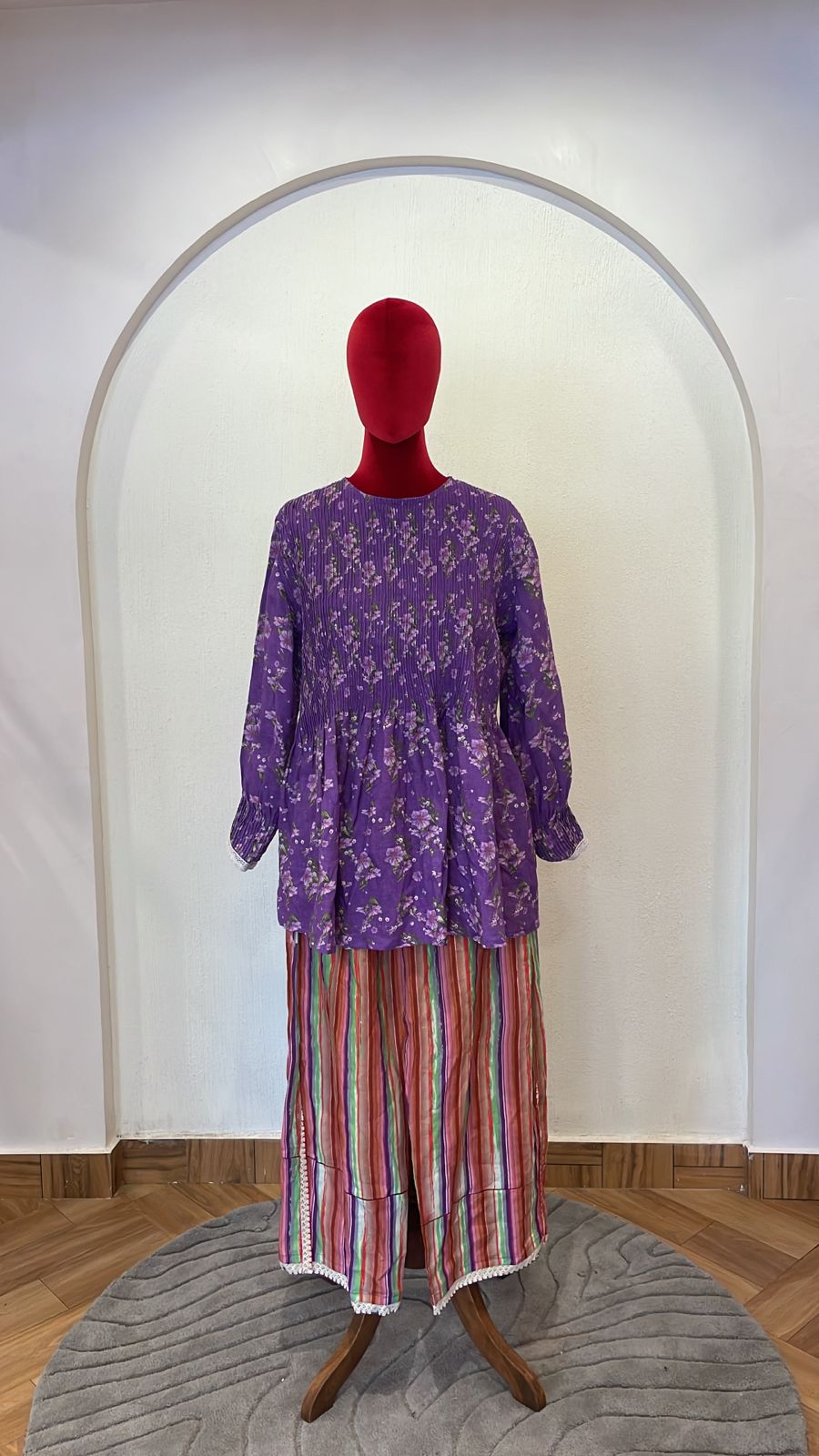 Deep Linen Tunic  Set