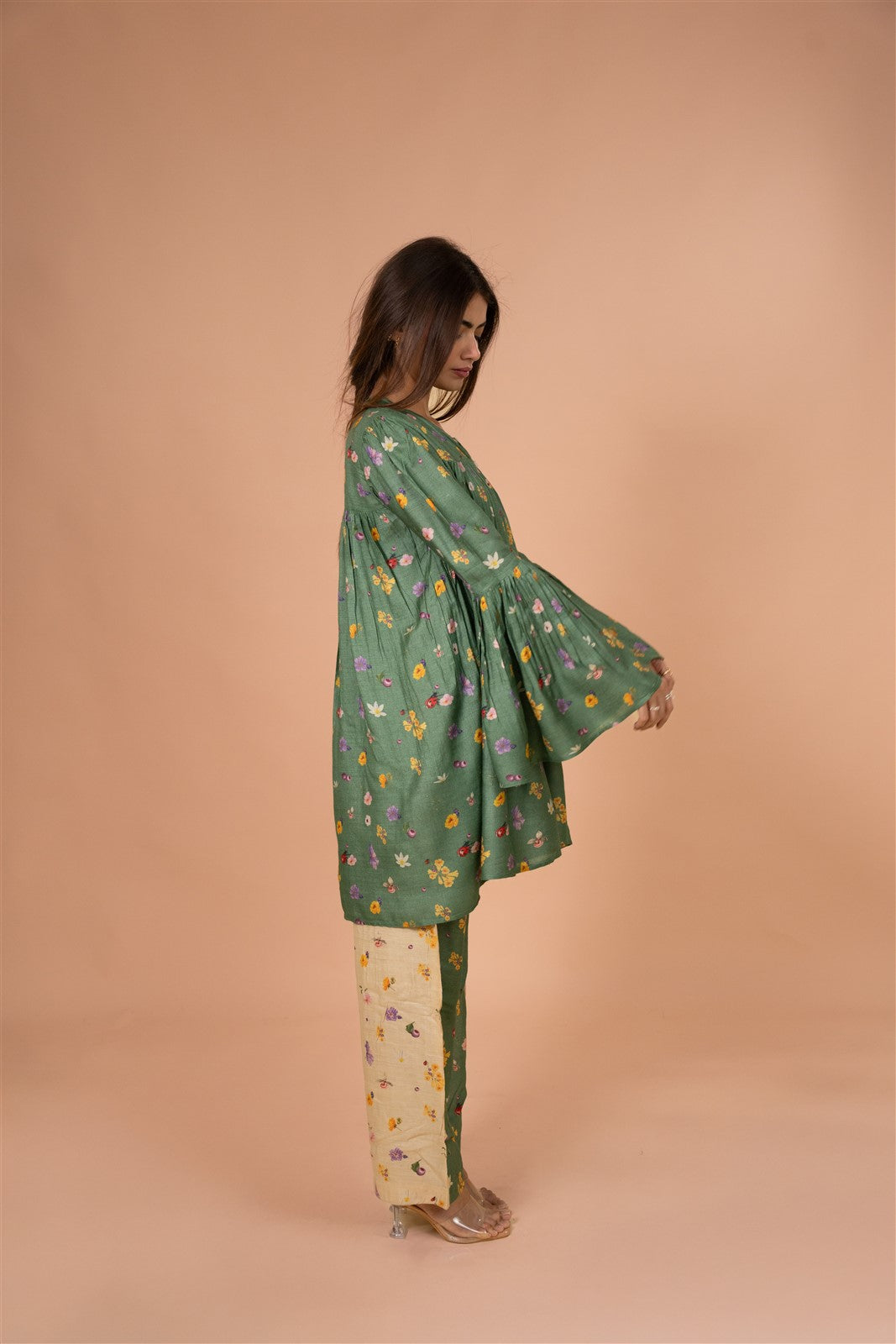 Forest Bloom Tiered Kurta