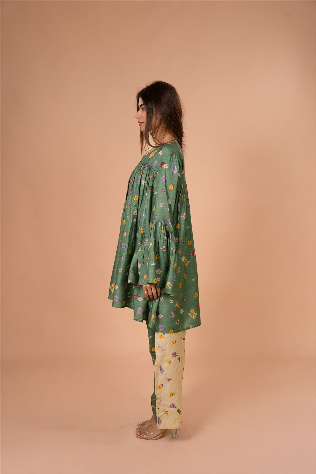Forest Bloom Tiered Kurta