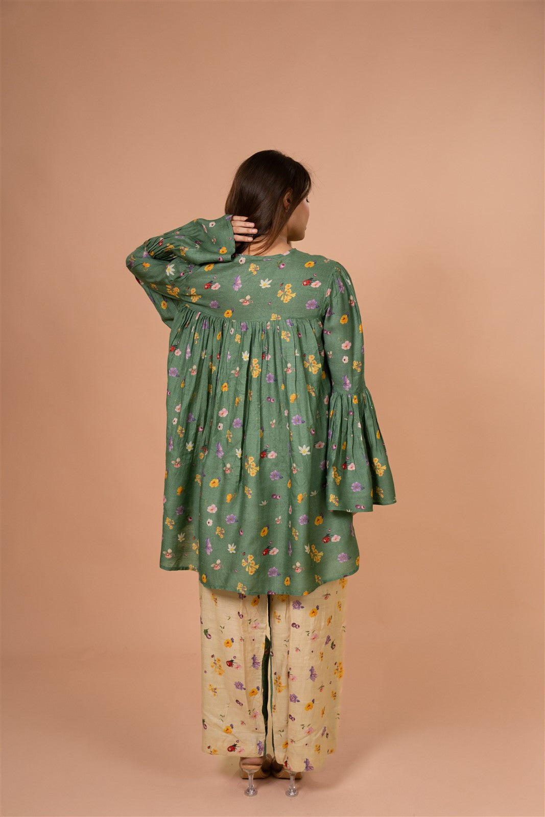 Forest Bloom Tiered Kurta