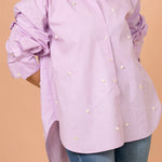 Lilac embellished Comfort Shirt
