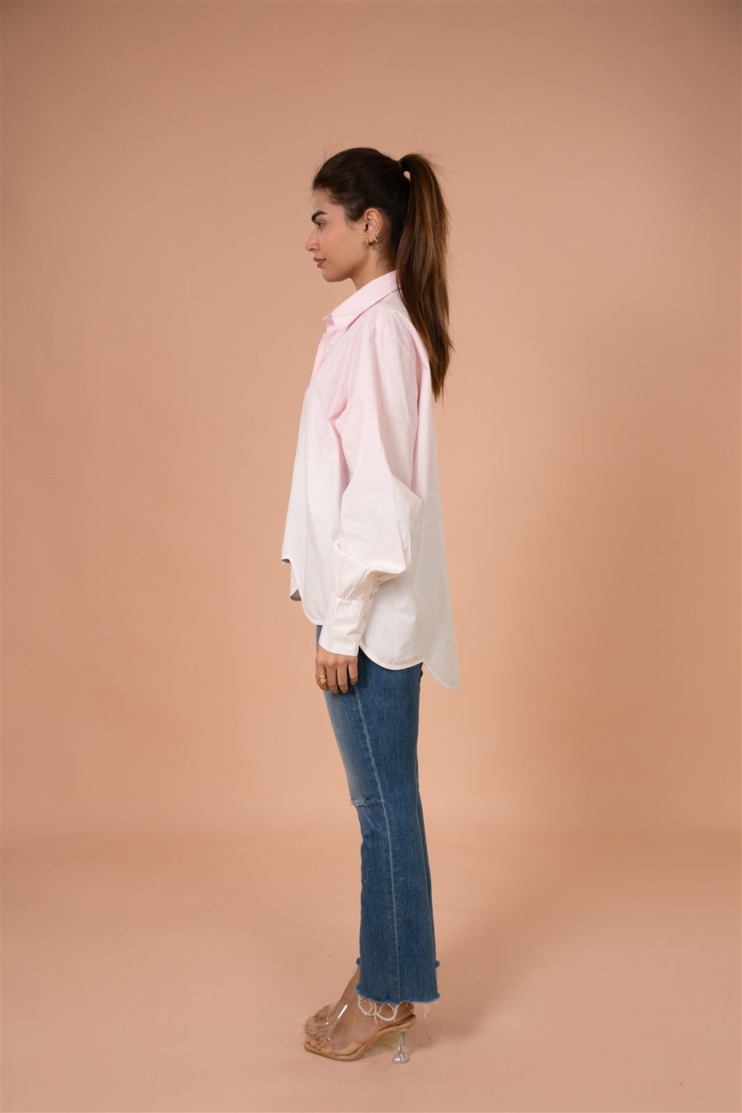 Soft Rose Everyday Scalloped Shirt