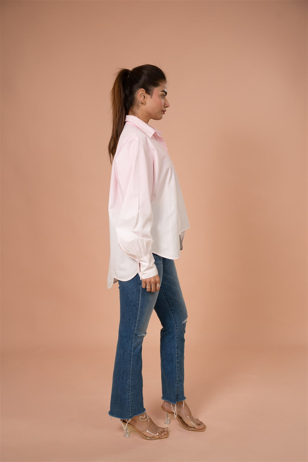 Soft Rose Everyday Scalloped Shirt