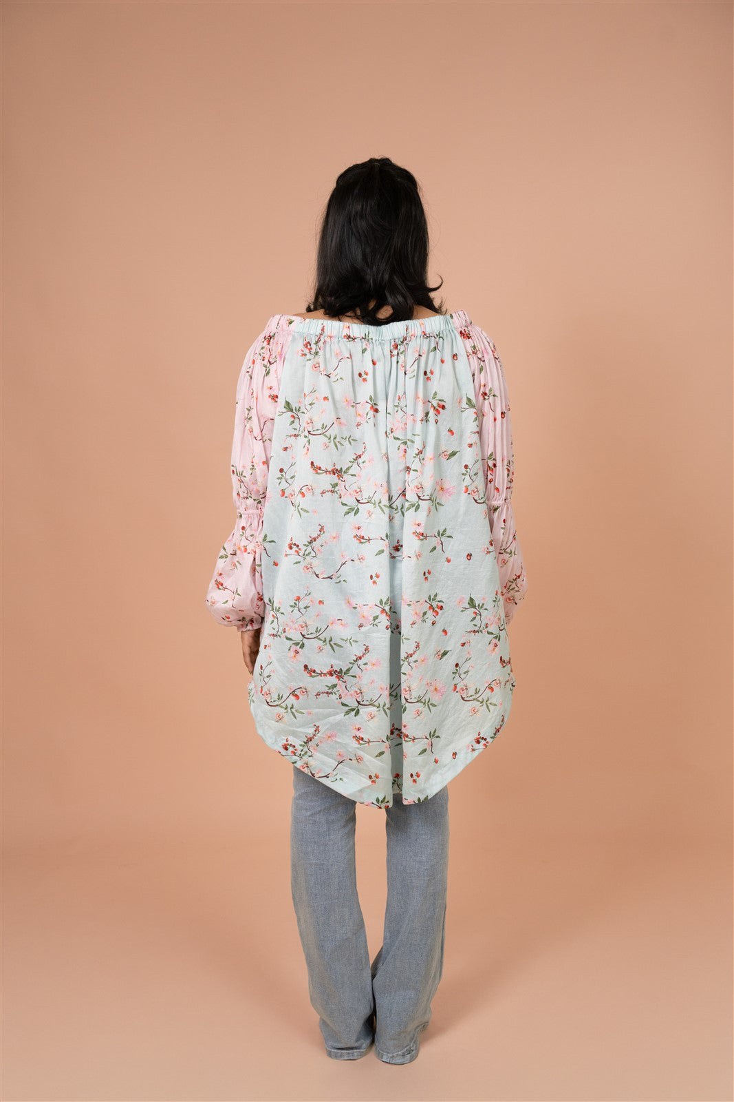 Sky Garden Off-Shoulder Tunic
