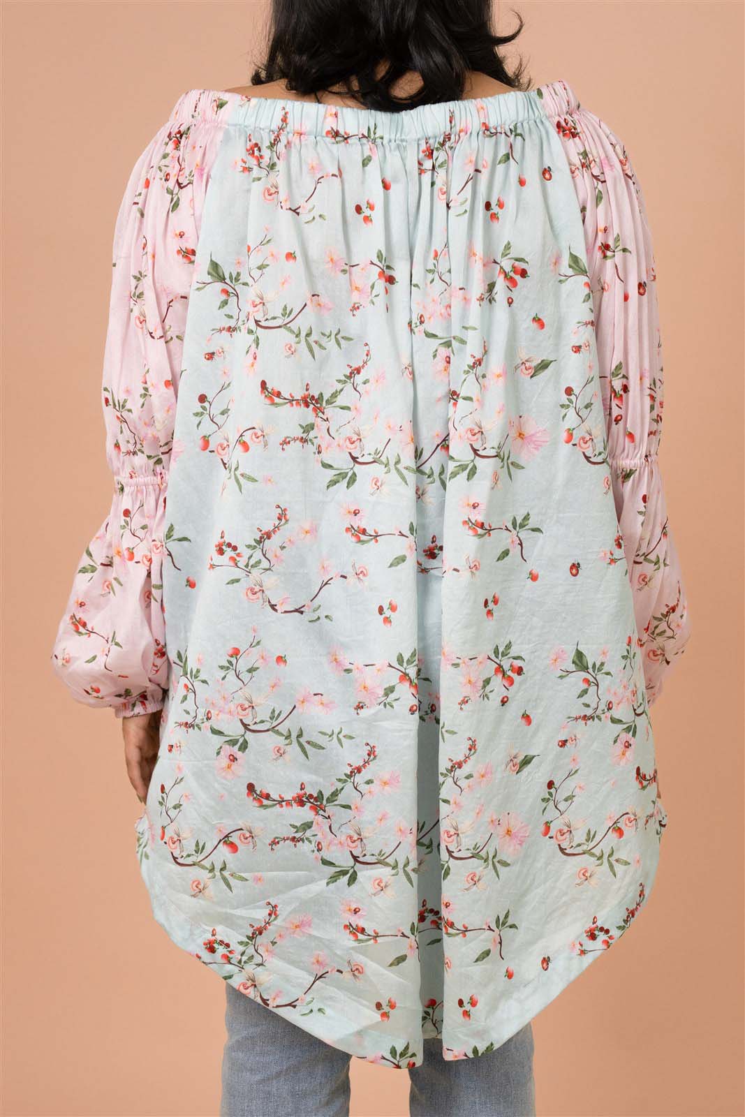 Sky Garden Off-Shoulder Tunic