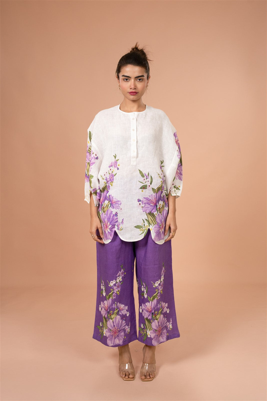 Bright Bloom Panelled Kurta