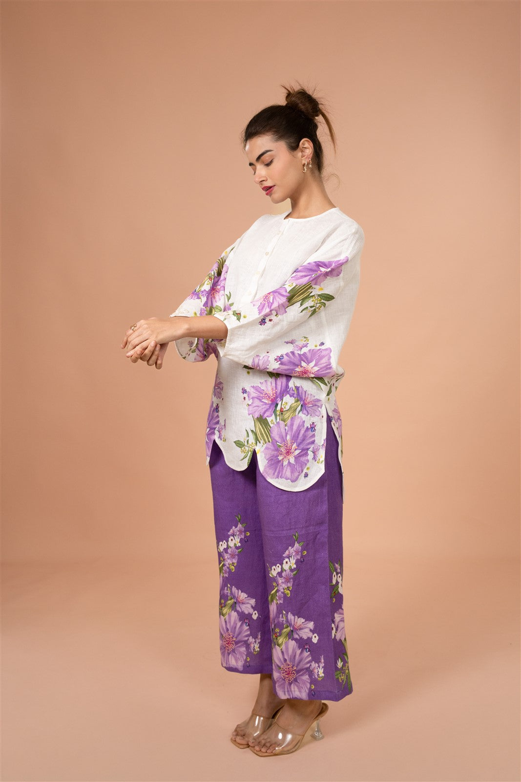 Bright Bloom Panelled Kurta