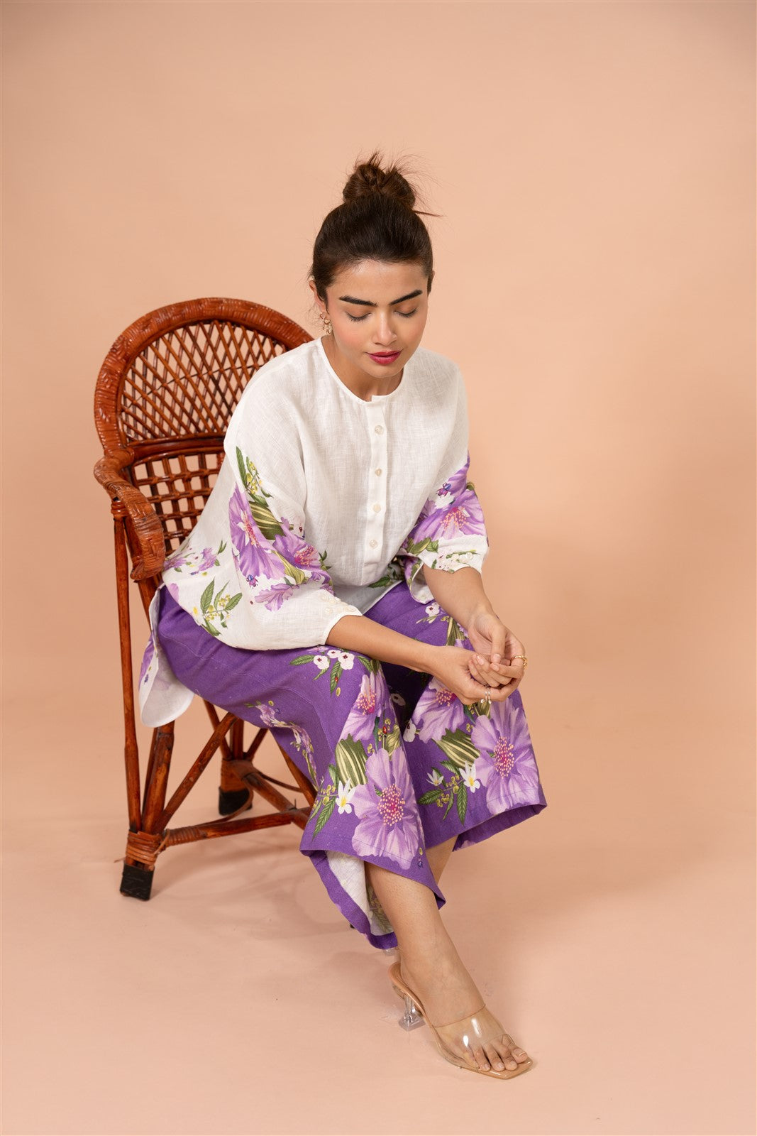 Bright Bloom Panelled Kurta