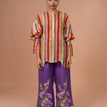 Multi-Stripe Kaftan Kurta