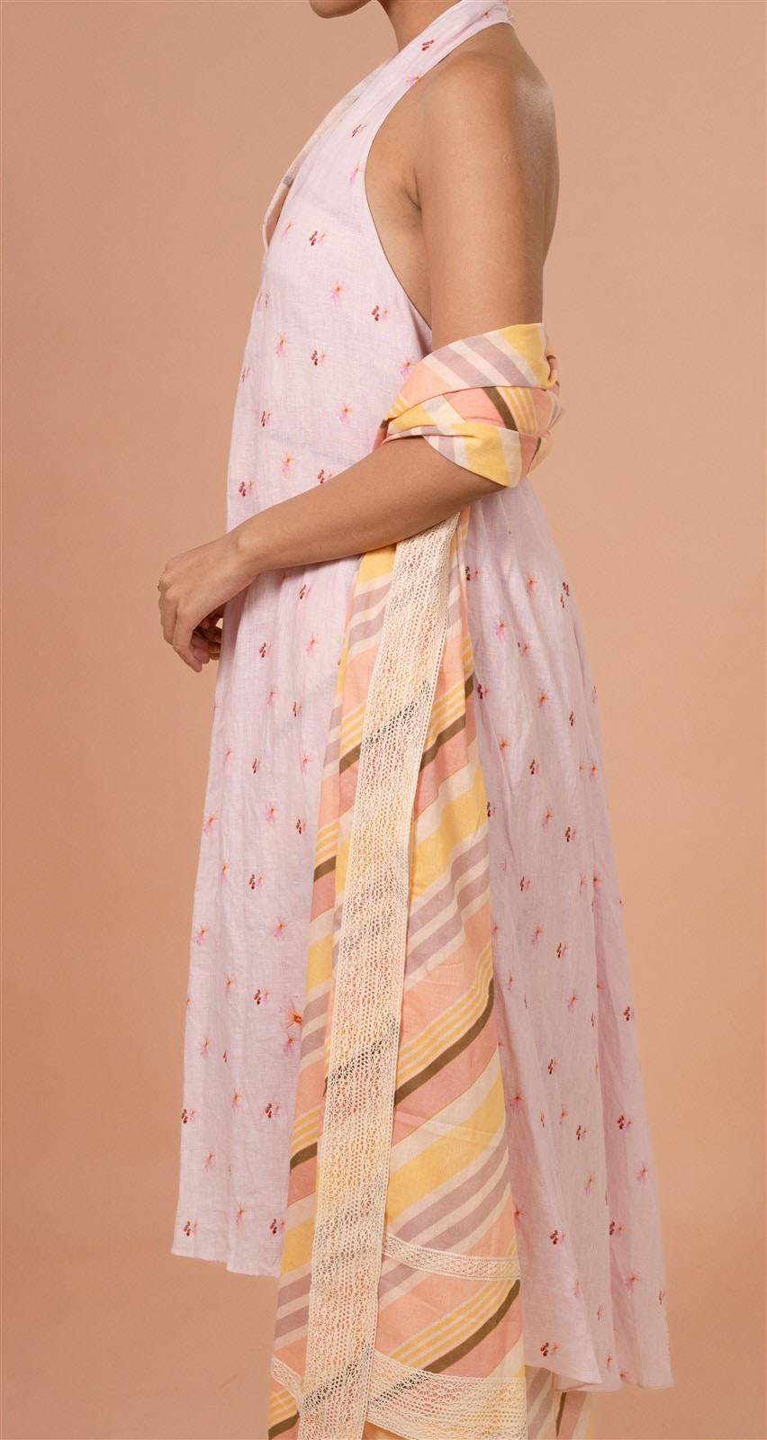 Blush Halter Kurta Set