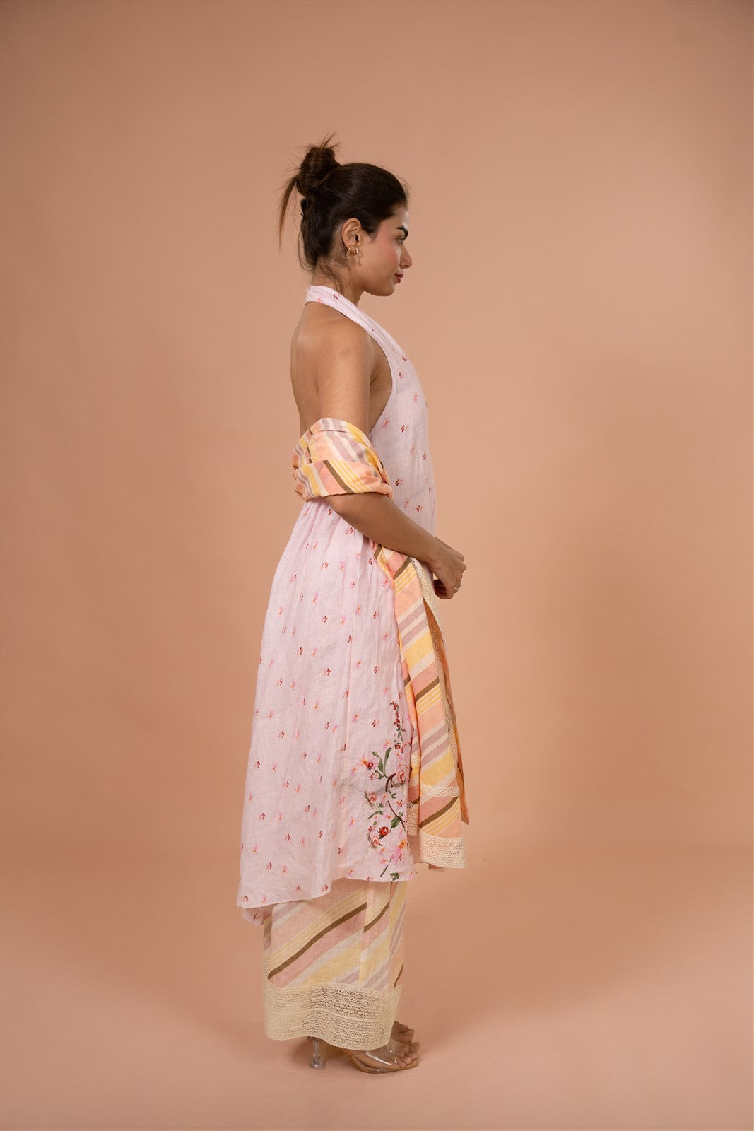 Blush Halter Kurta Set