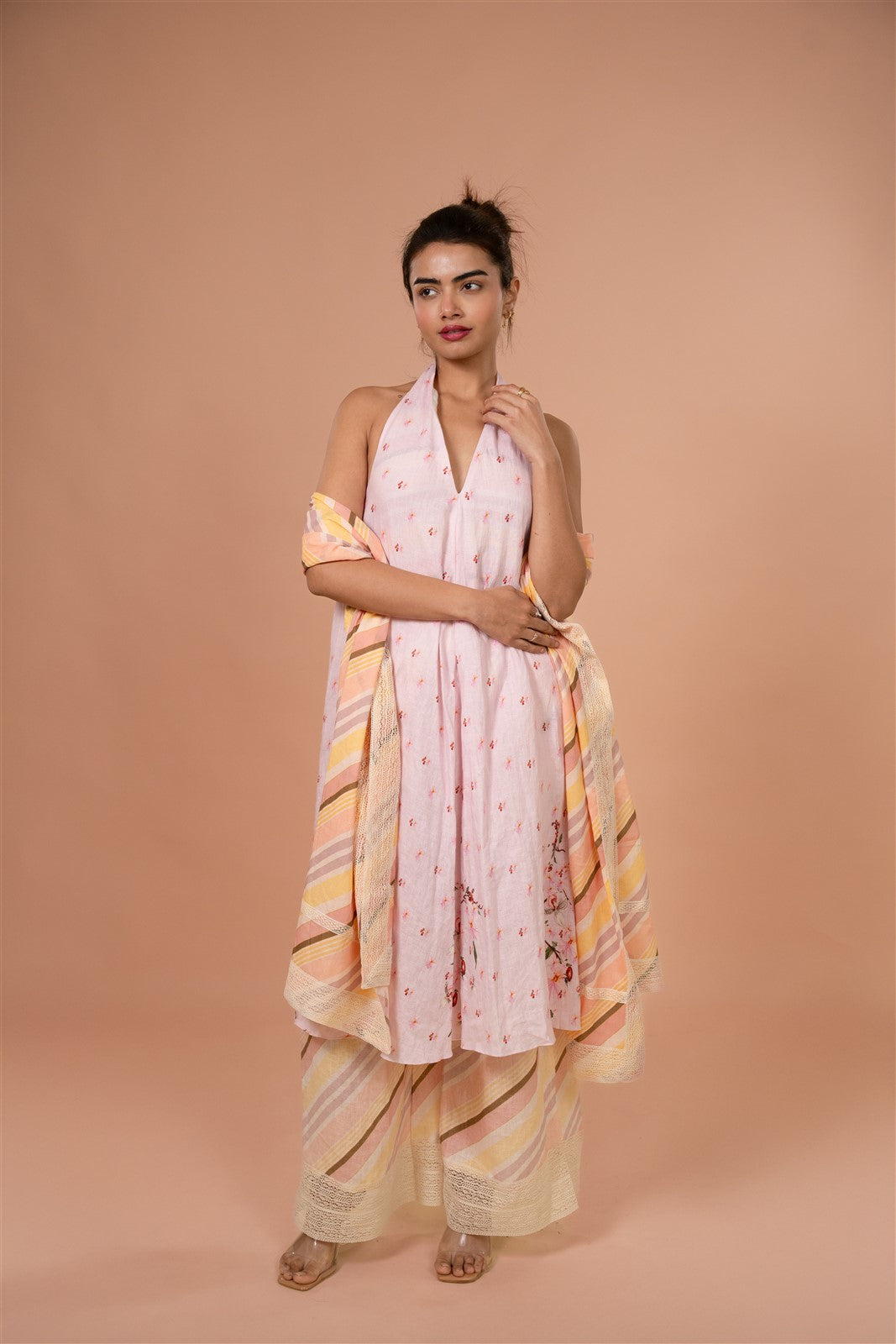 Sweet Pea Halter Neck Kurta Set