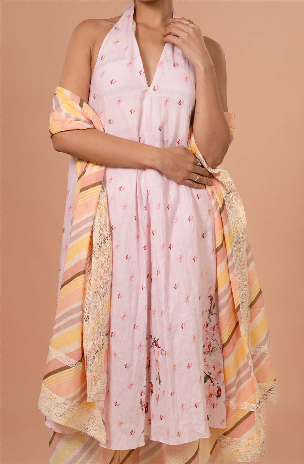Sweet Pea Halter Neck Kurta Set