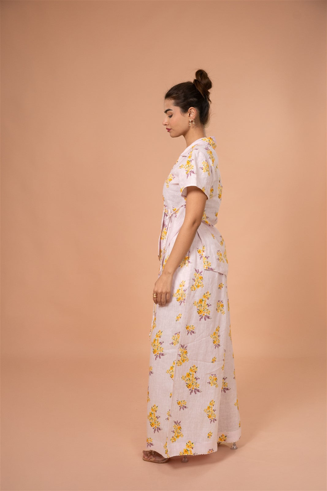 Soft Pink Wrap Co-ord Set