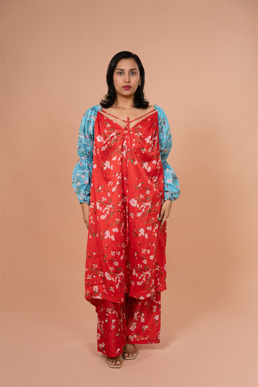 Crimson Garden Kurta Set