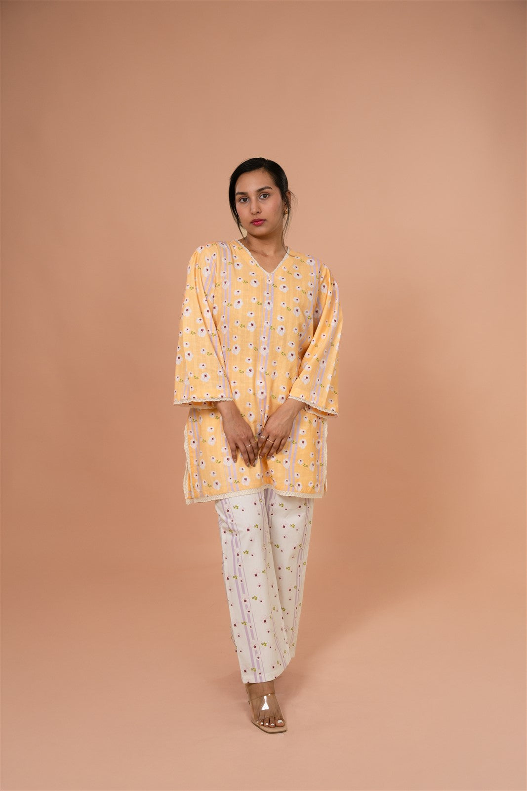 Peach Petal Relaxed Kurta
