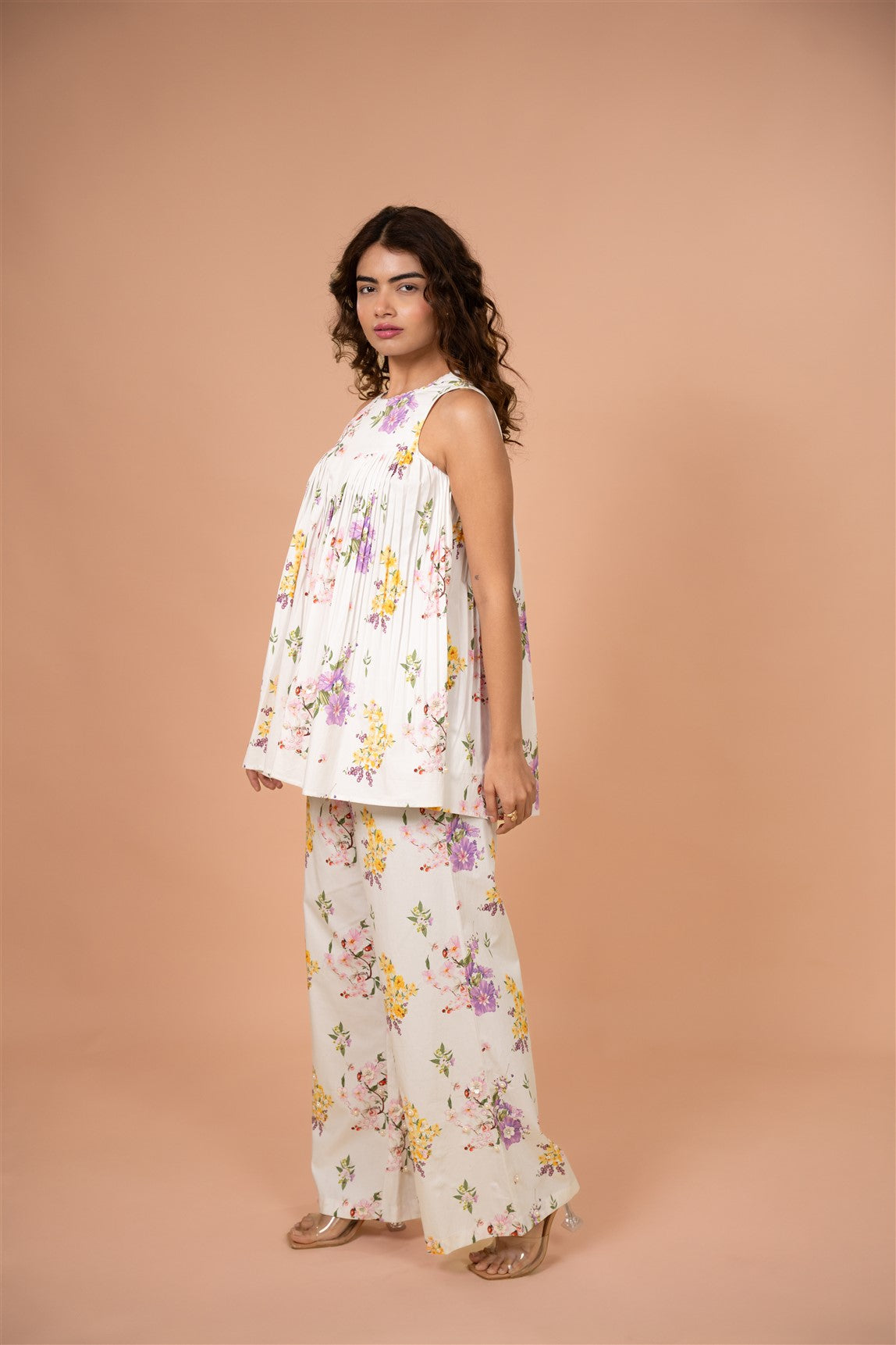 Ivory Bloom Gathered Co-ord Set