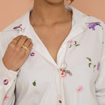 Ivory Garden Printed Shirt