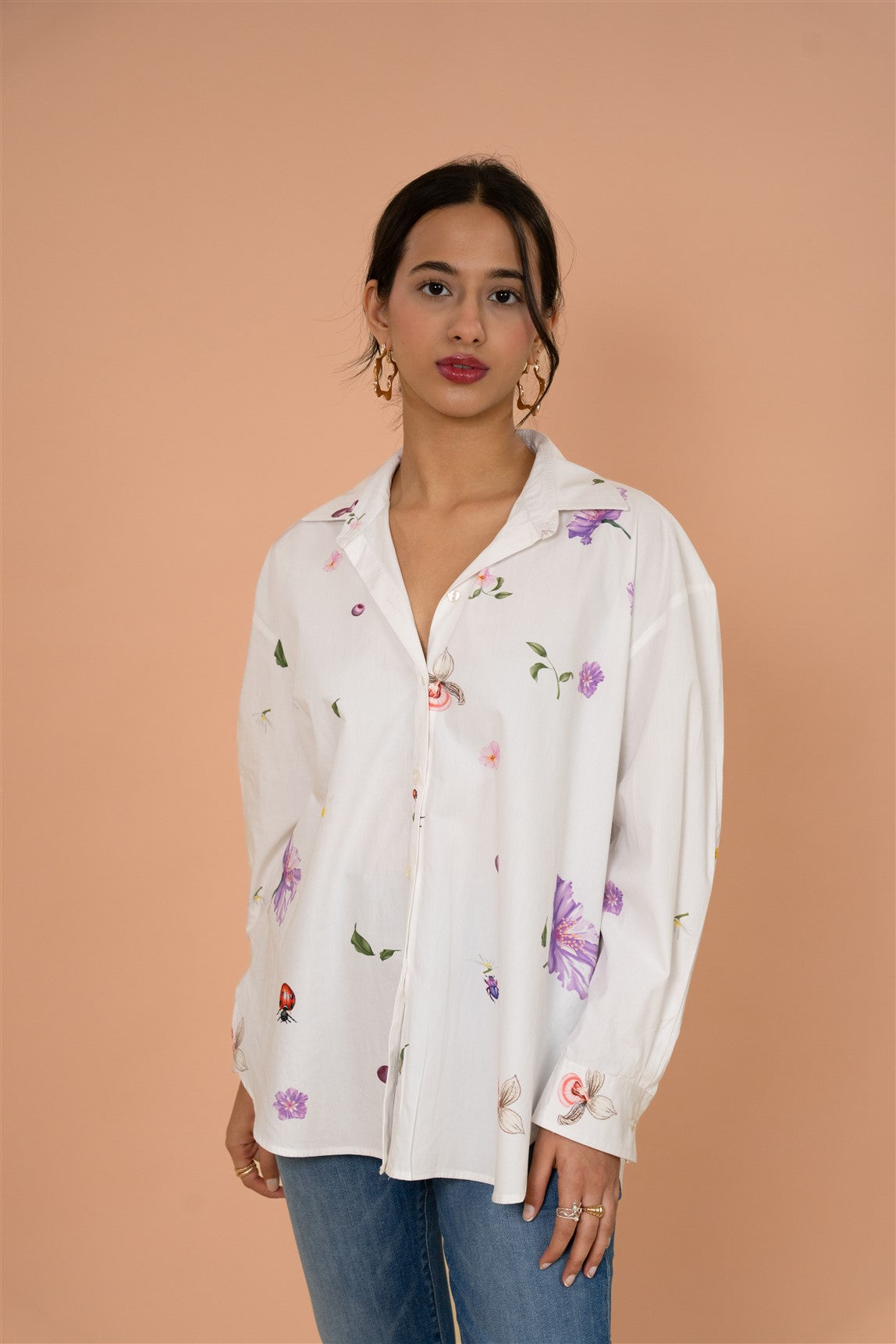 Ivory Garden Printed Shirt