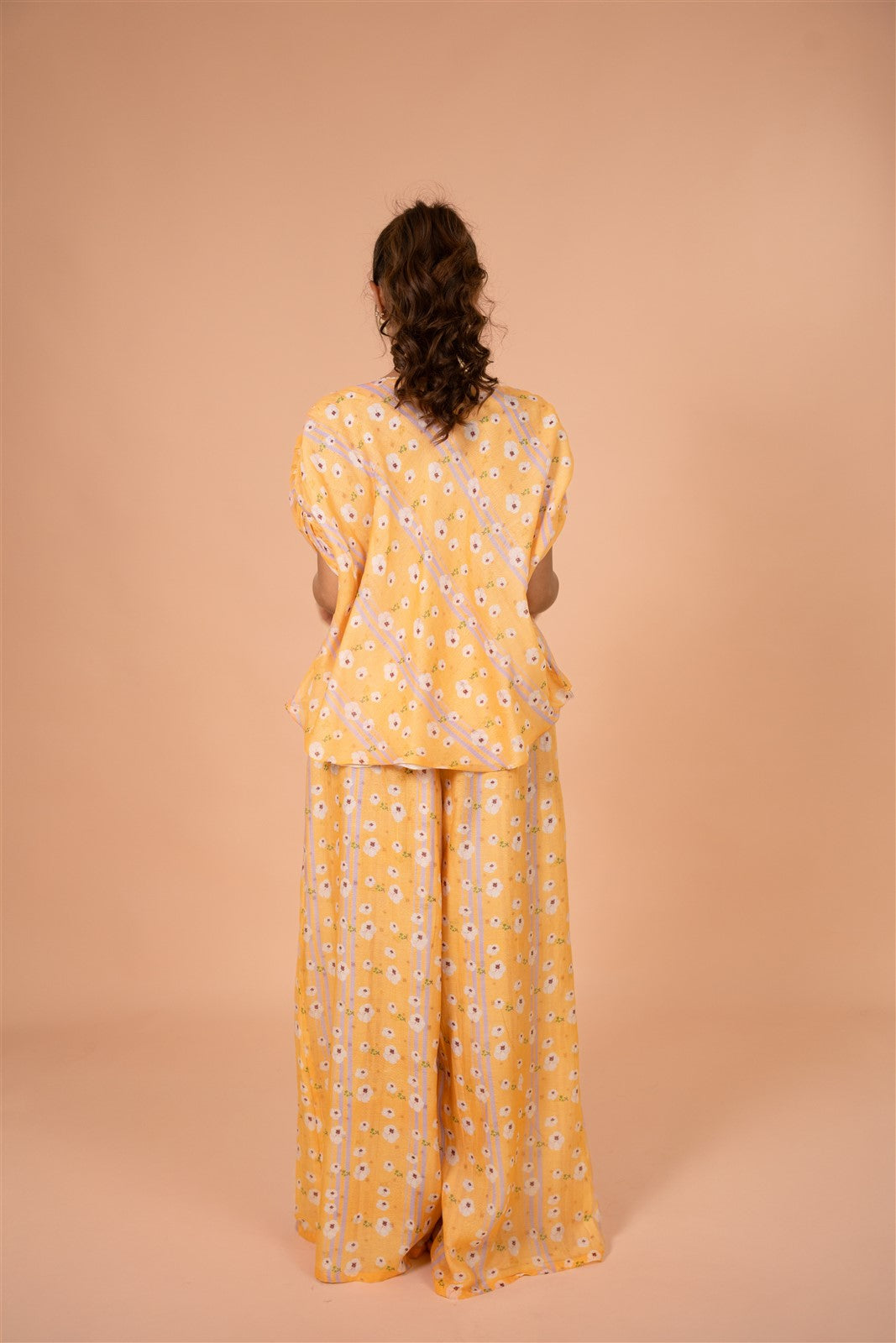 Coral Stripe Co-ord Set