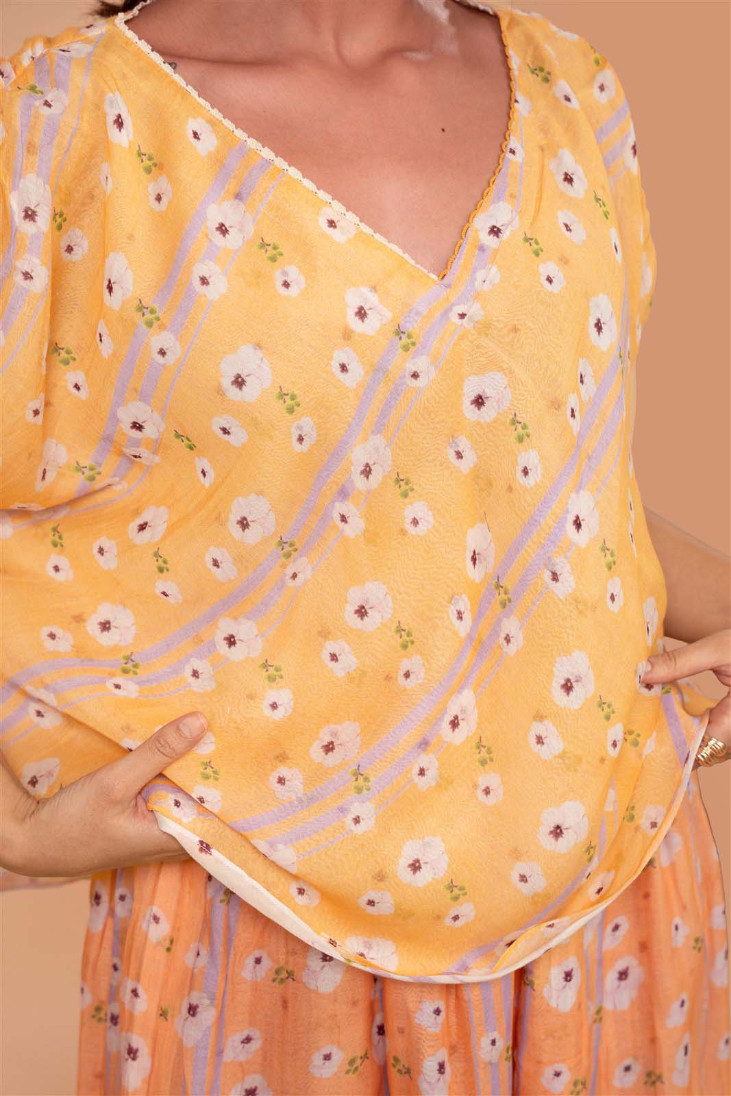 Coral Stripe Co-ord Set