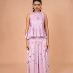 Lilac Pleated Dream Co-ord Set