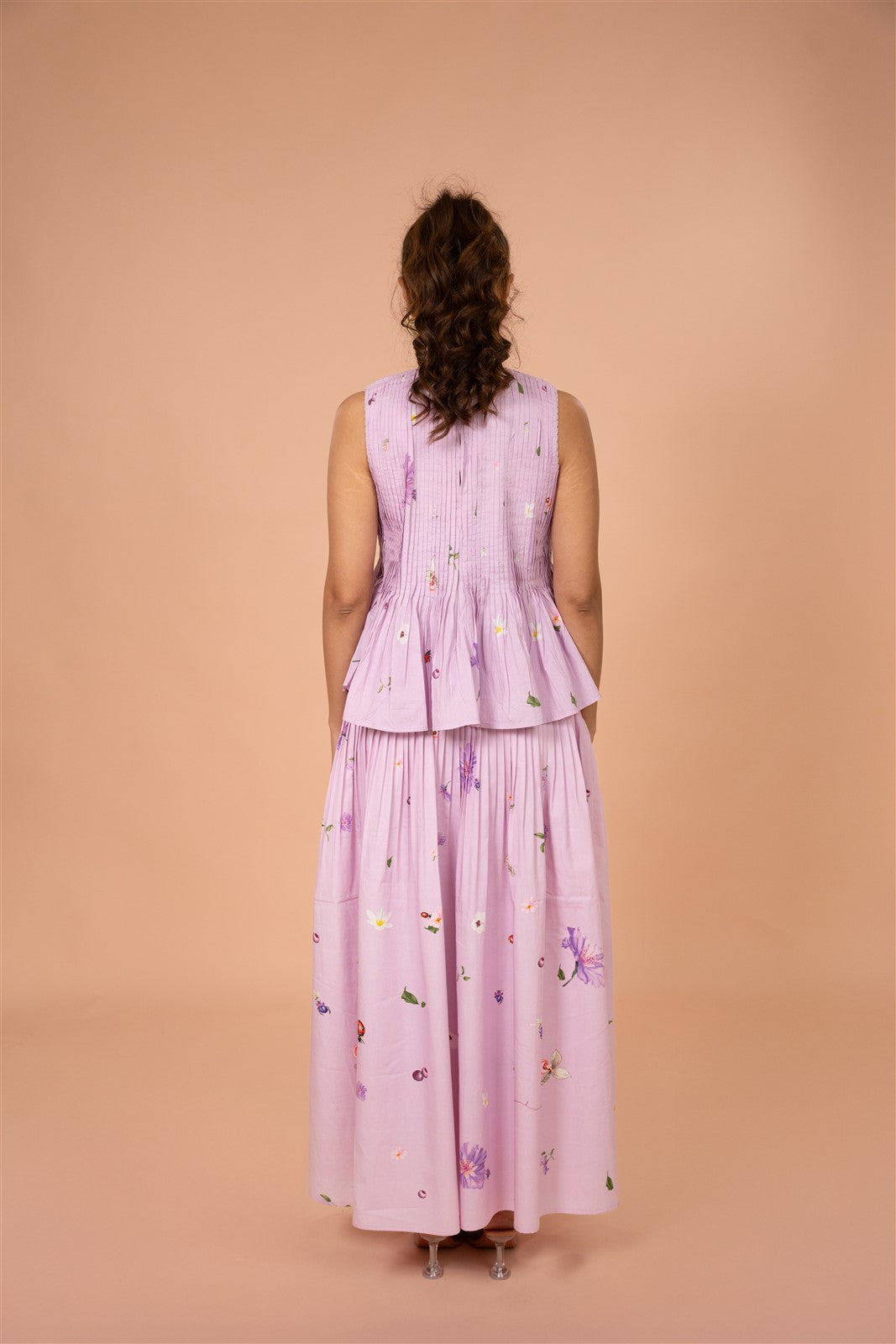 Lilac Pleated Dream Co-ord Set