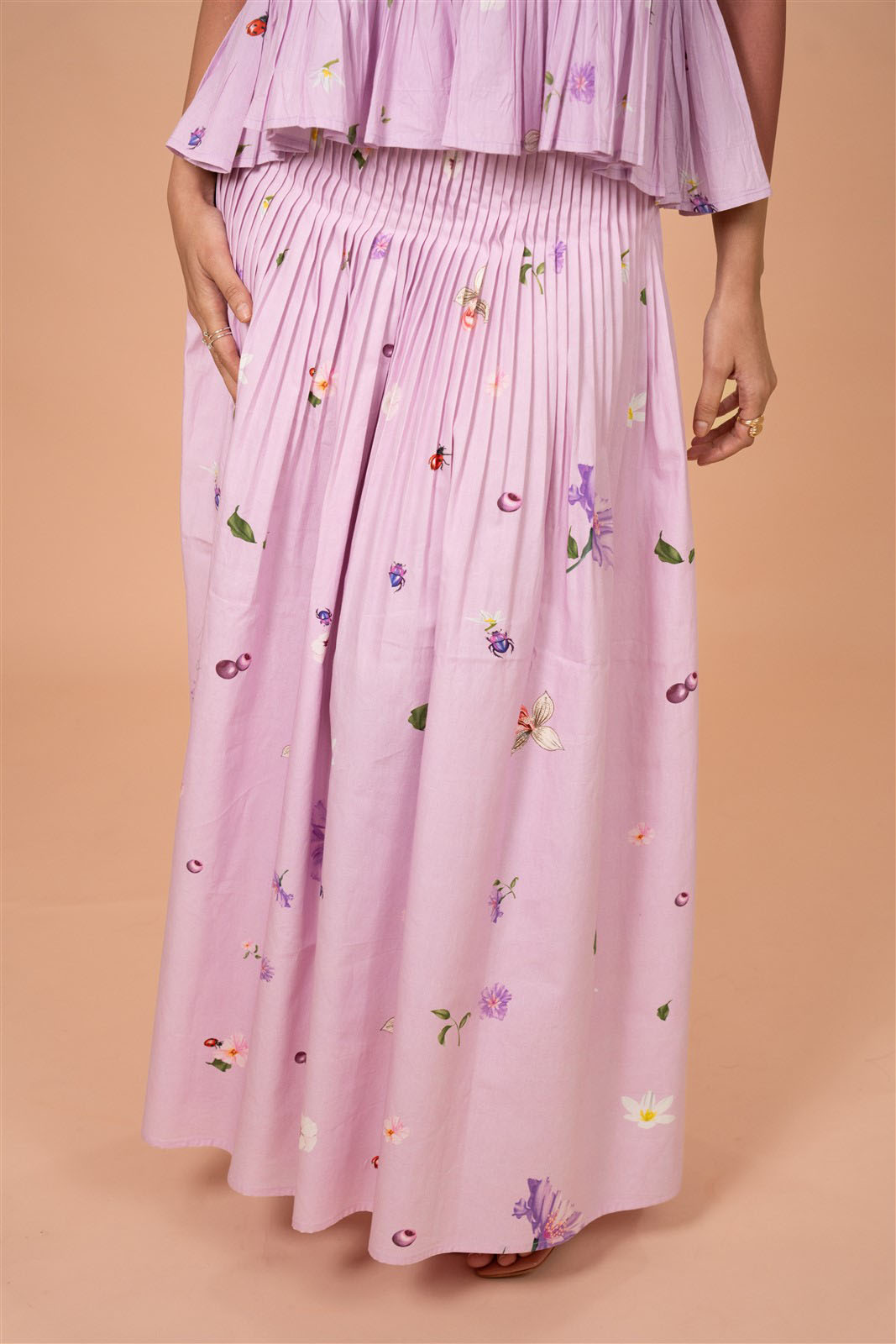 Lilac Pleated Dream Co-ord Set