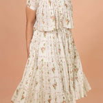 Ivory Tiered Skirt Set