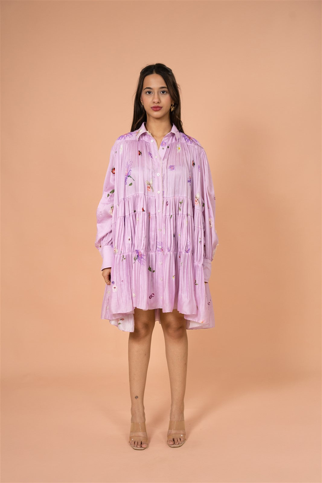 Petal Drift Easy Mini Dress