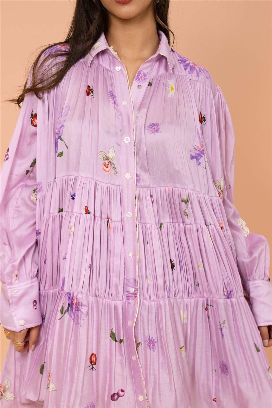 Petal Drift Easy Mini Dress