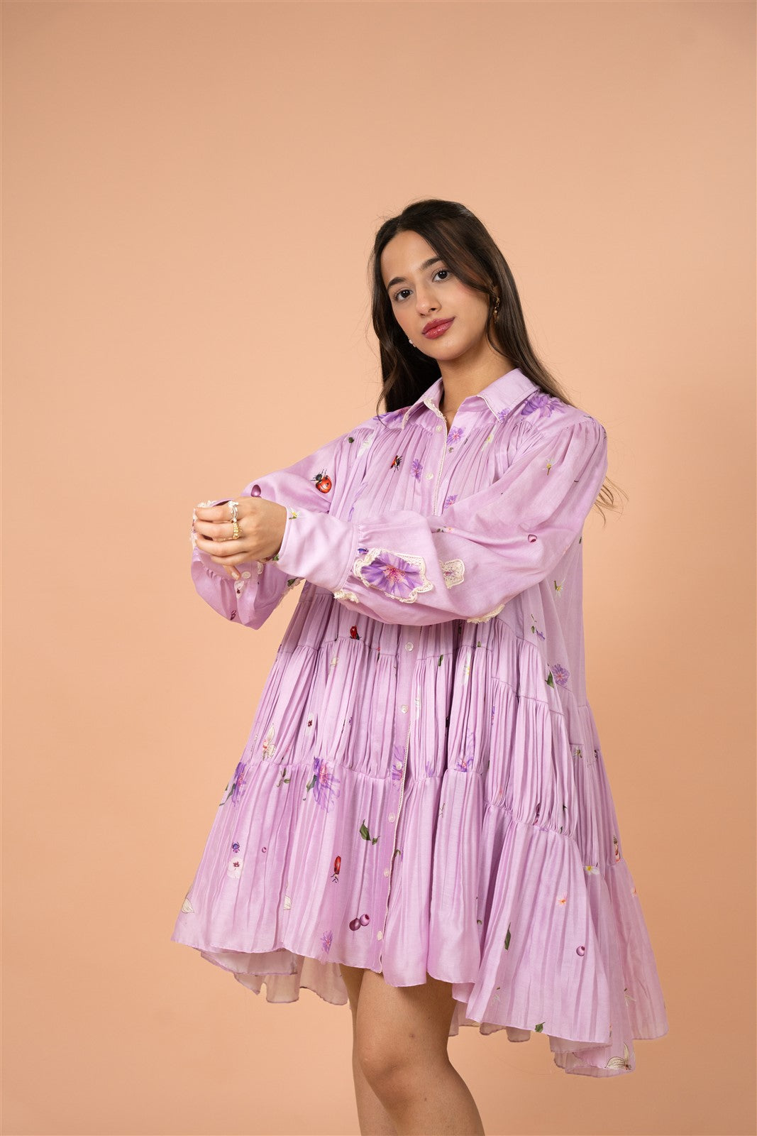 Petal Drift Easy Mini Dress