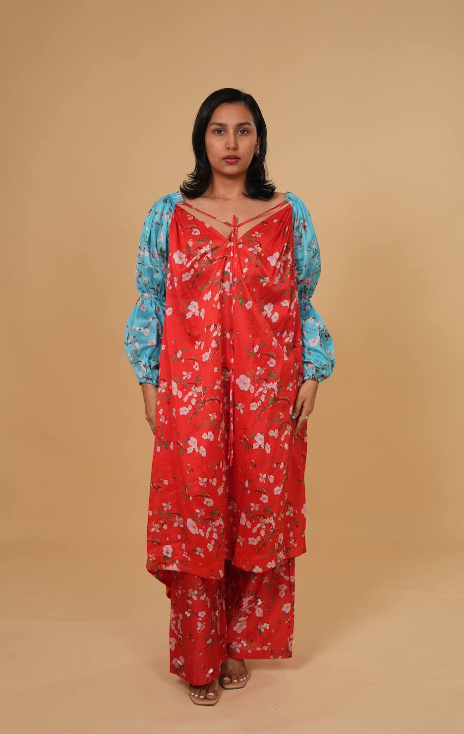 Crimson Garden Kurta Set