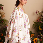 Multi Bloom Pleated Mini Dress