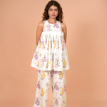 Ivory Bloom Gathered Co-ord Set