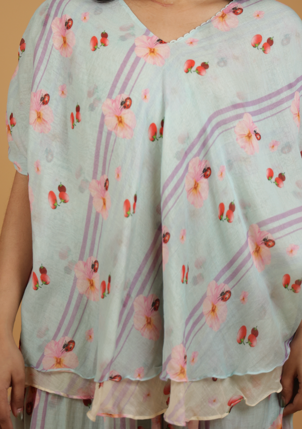 Agua Floral Kaftan Co-ord Set