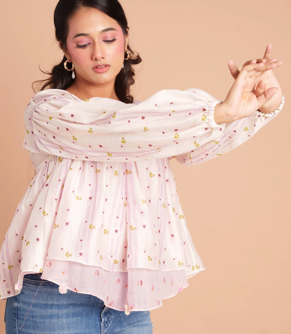 Baby Peony Cropped Top