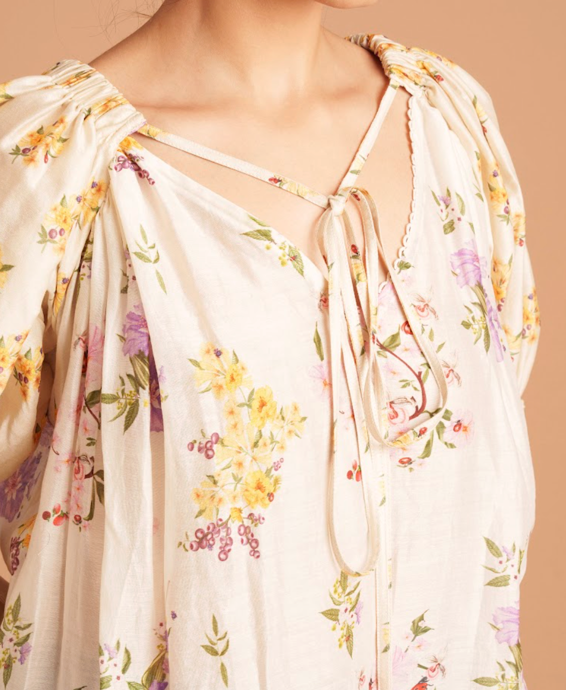 Serene Beige High-Low Tunic