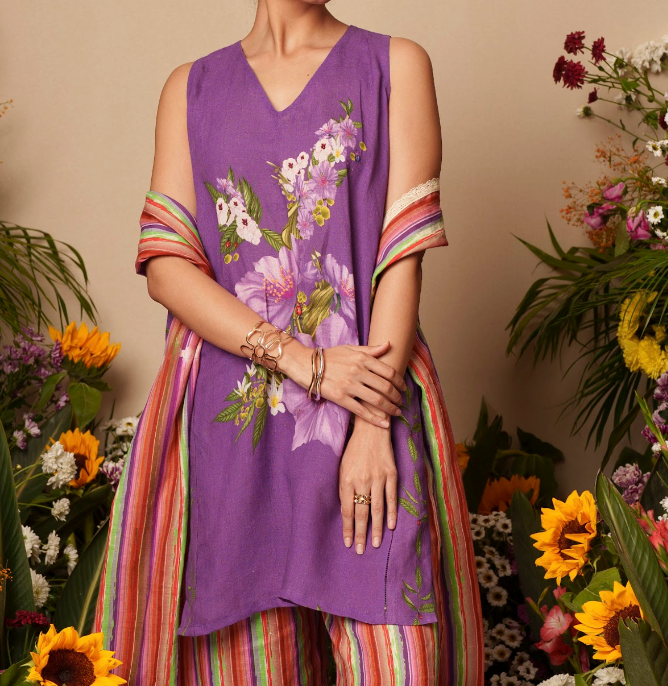 The Dazed Purple Kurta Set